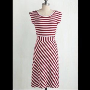 Synergy Organic Cotton red/white striped dress
